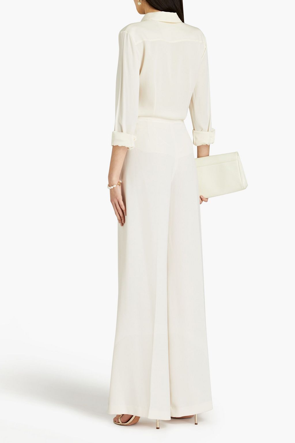 ZUHAIR MURAD Hose mit weitem Bein aus Crêpe