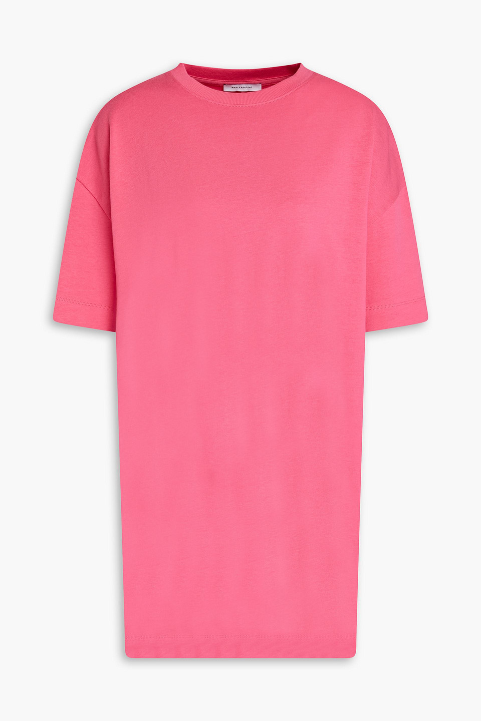 Ninety Percent Natalie Organic Cotton-jersey Mini Dress In Pink