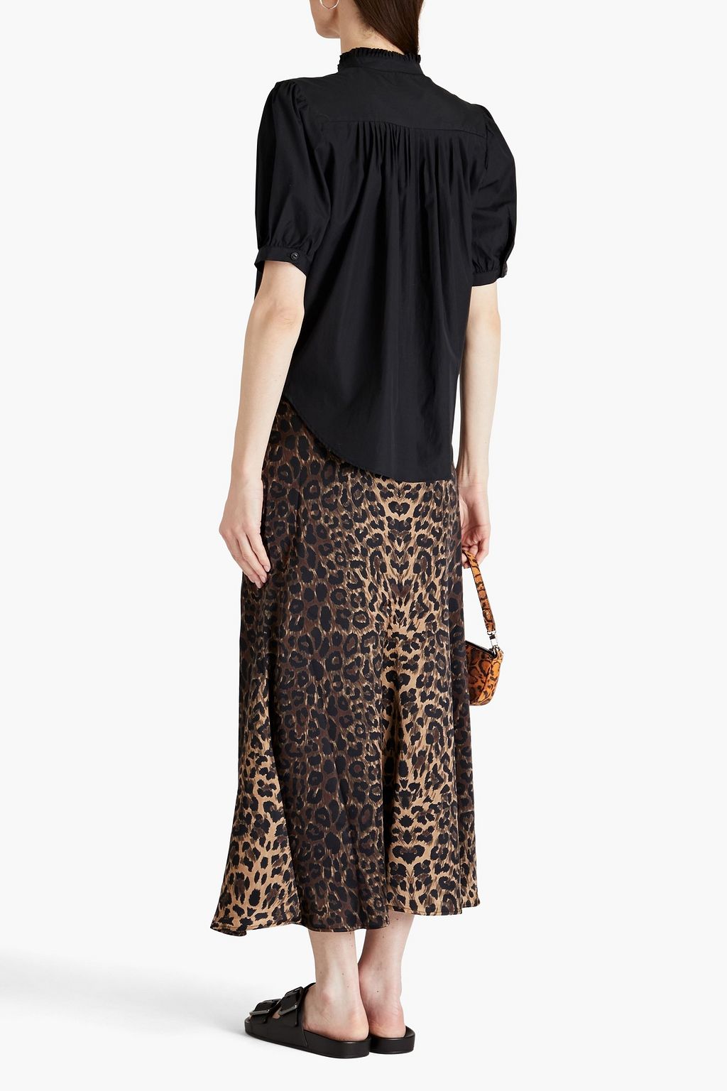 RAG & BONE Jordan pleated cotton-poplin shirt