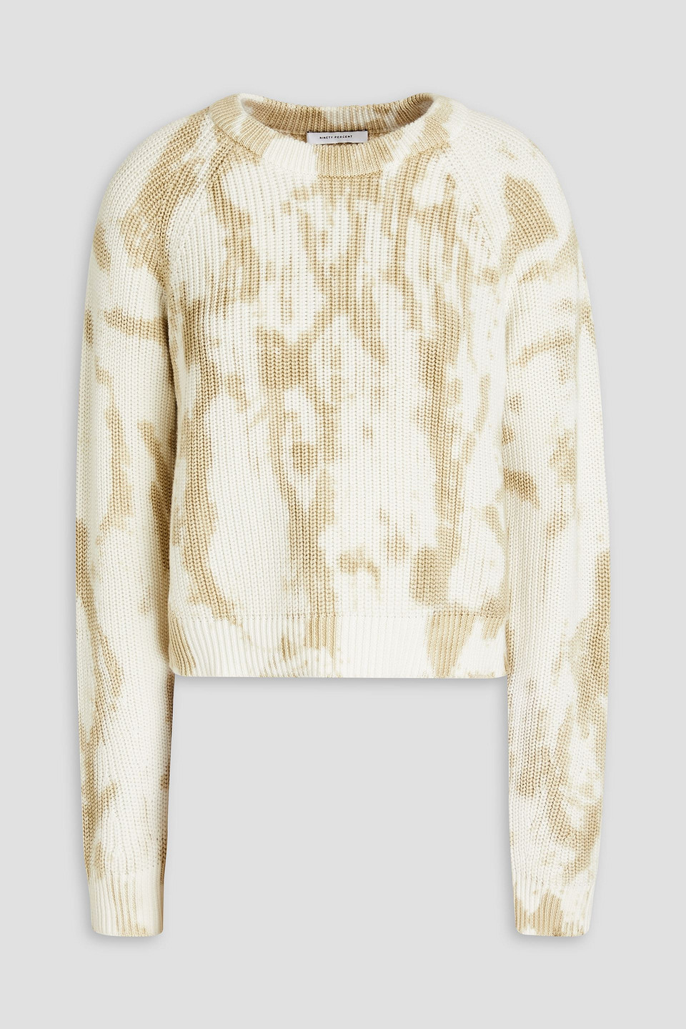 NINETY PERCENT TIE-DYED ORGANIC COTTON SWEATER