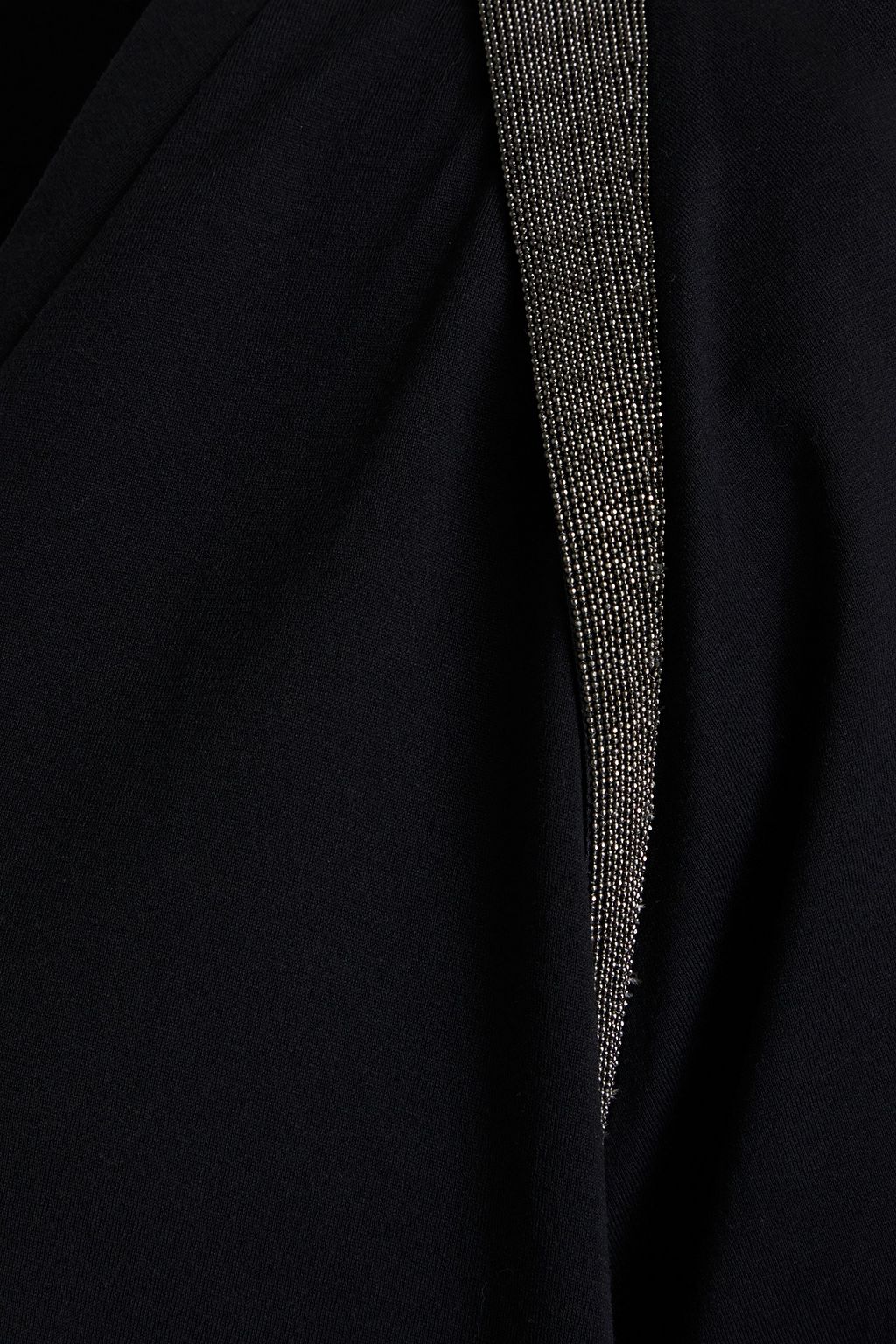 BRUNELLO CUCINELLI Bead-embellished cotton-jersey T-shirt