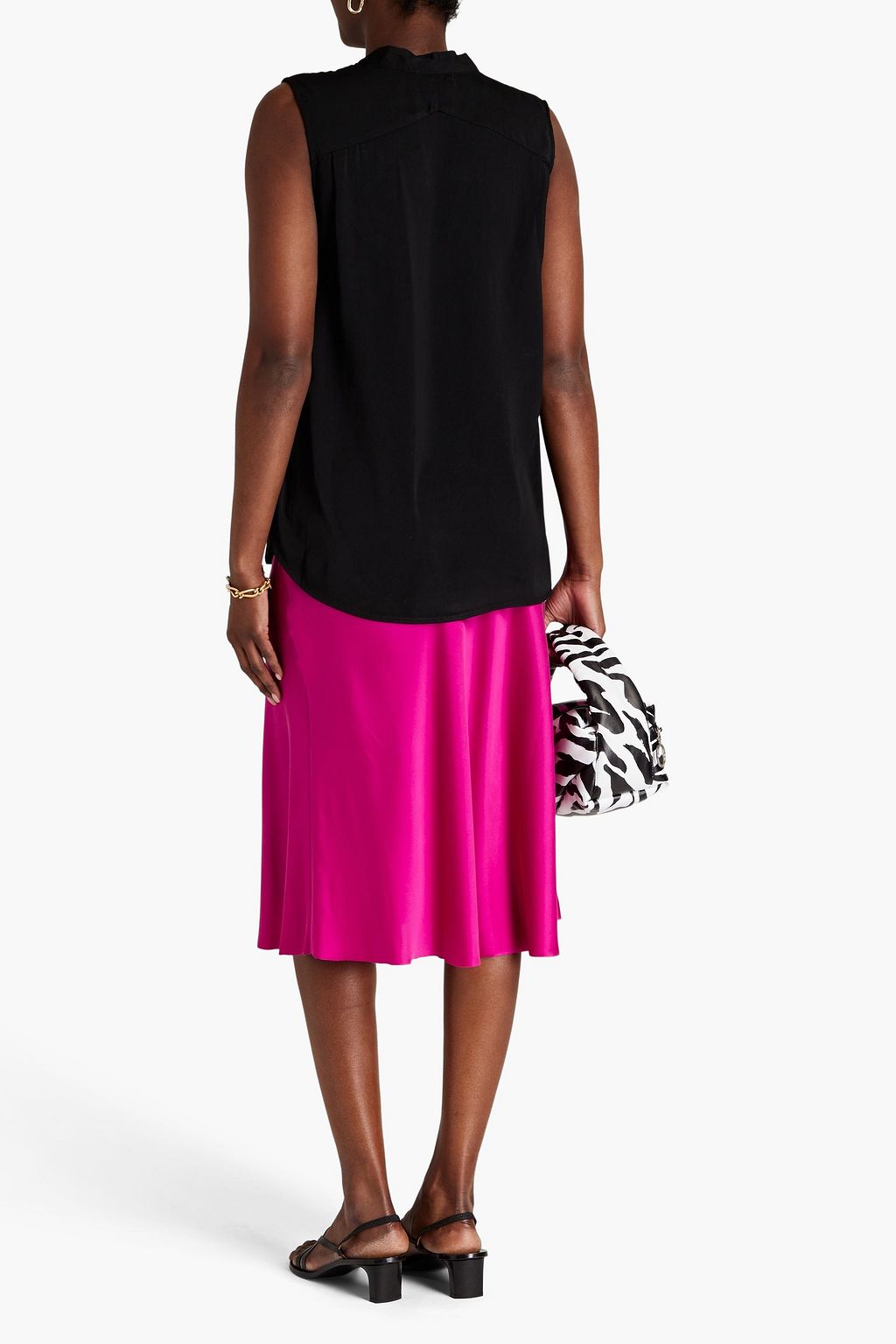 RAG & BONE Pleated twill top