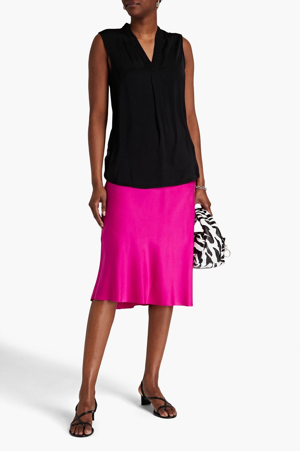 RAG & BONE Pleated twill top