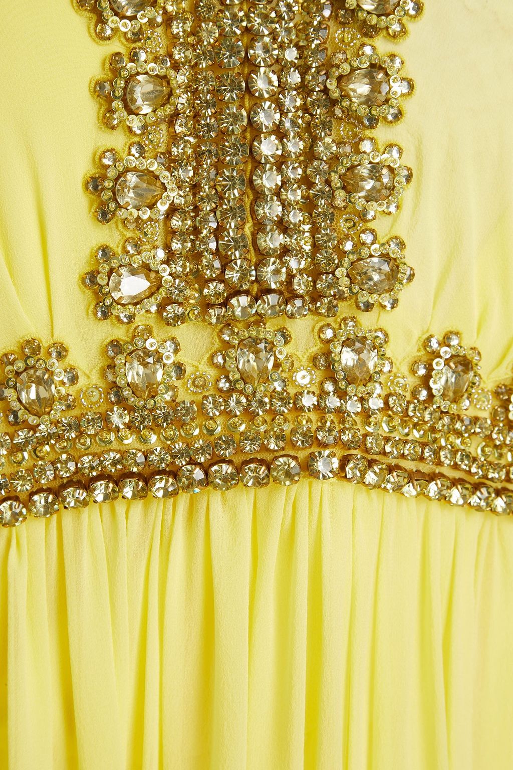 ZUHAIR MURAD Embellished gathered silk-chiffon gown