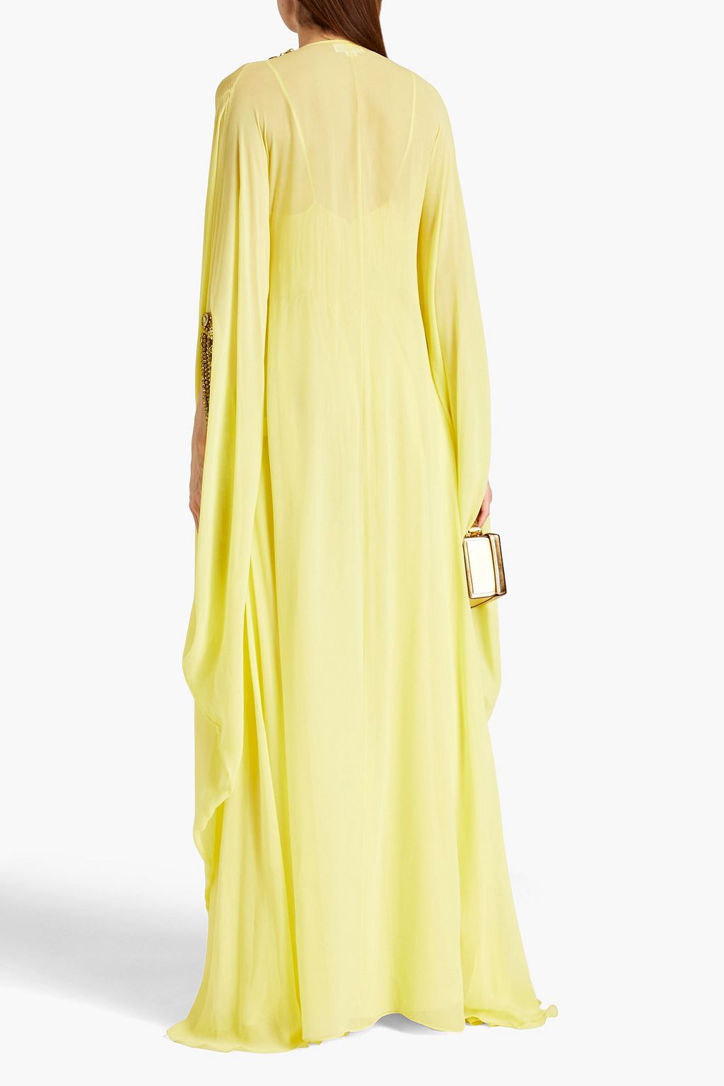 ZUHAIR MURAD Embellished gathered silk-chiffon gown