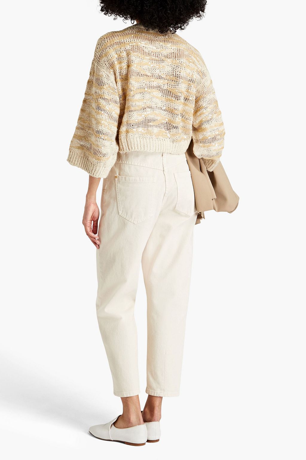 BRUNELLO CUCINELLI Pullover aus einer Seidenmischung mit Pailletten