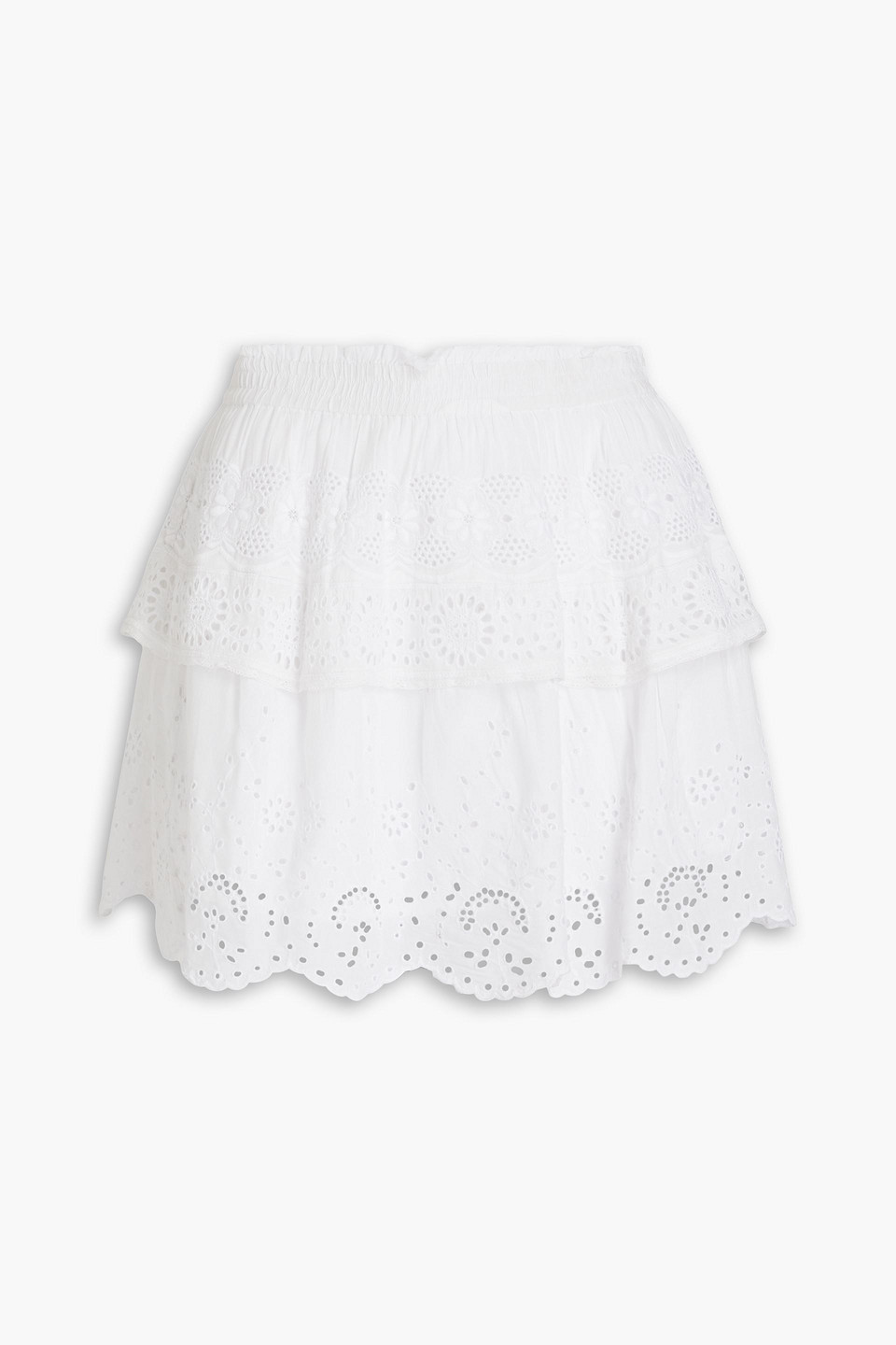 Loveshackfancy Charmaine Mini Skirt In White