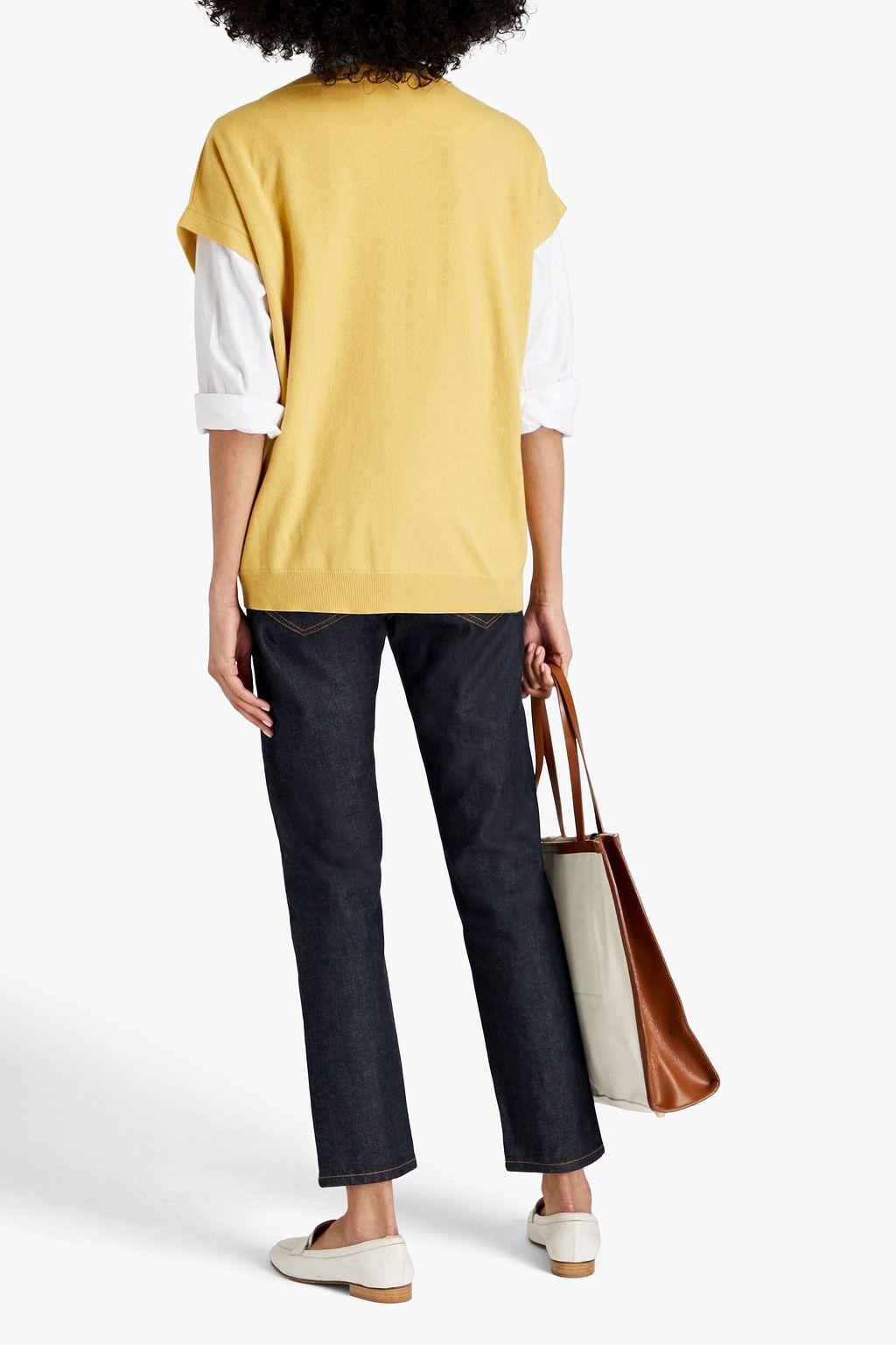 BRUNELLO CUCINELLI Bead-embellished cashmere top