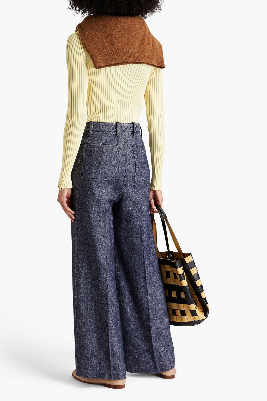 TORY BURCH Ribbed-knit turtleneck sweater