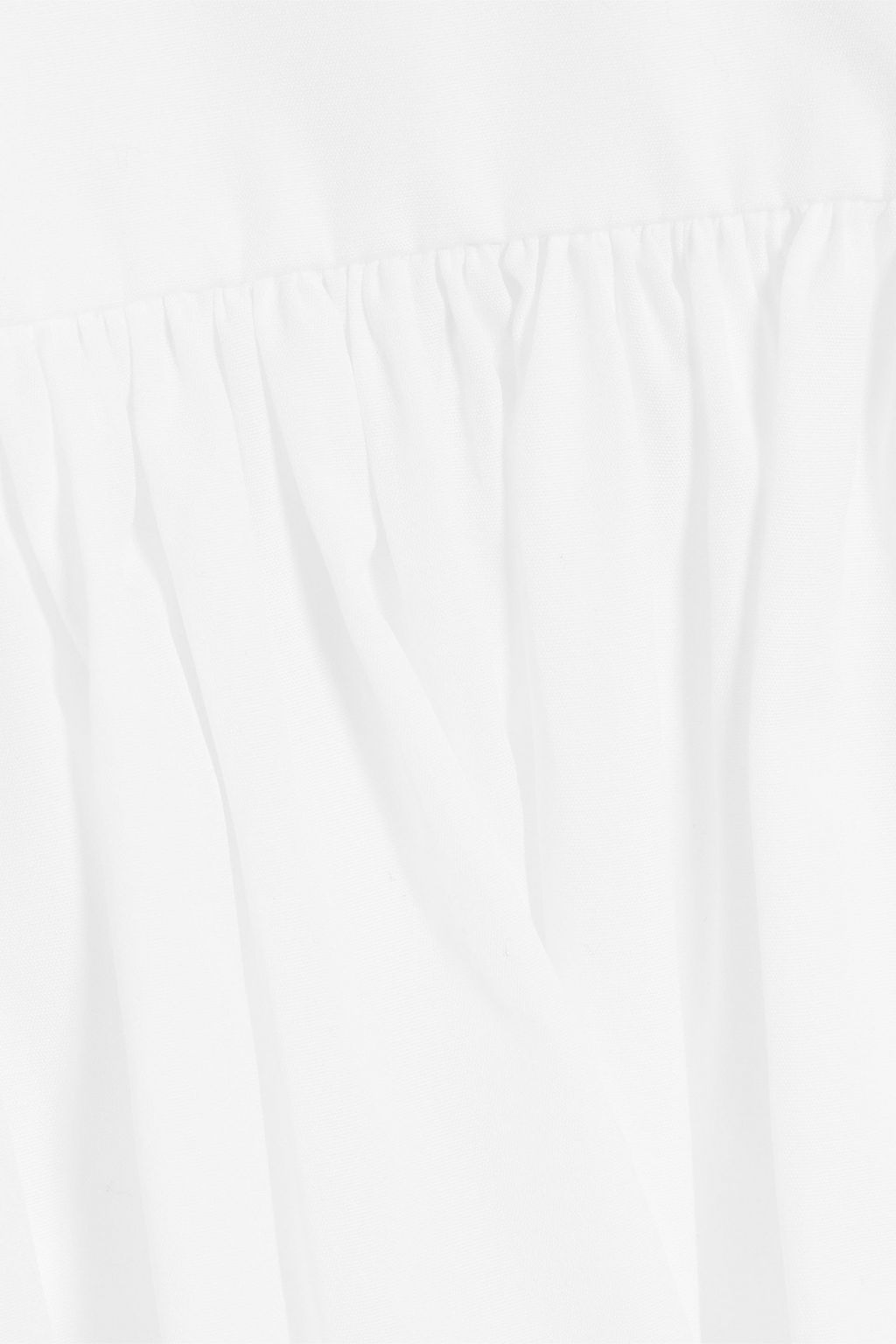 CECILIE BAHNSEN Ea tie-back cotton-poplin peplum top