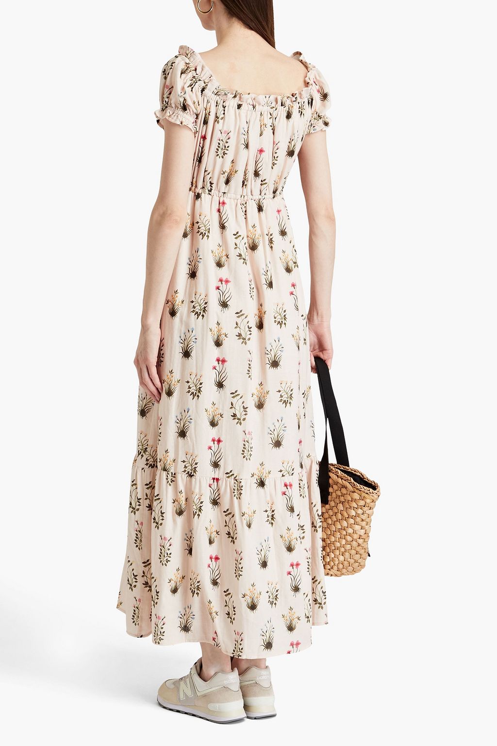 MEADOWS Fern gathered floral-print cotton maxi dress | THE OUTNET