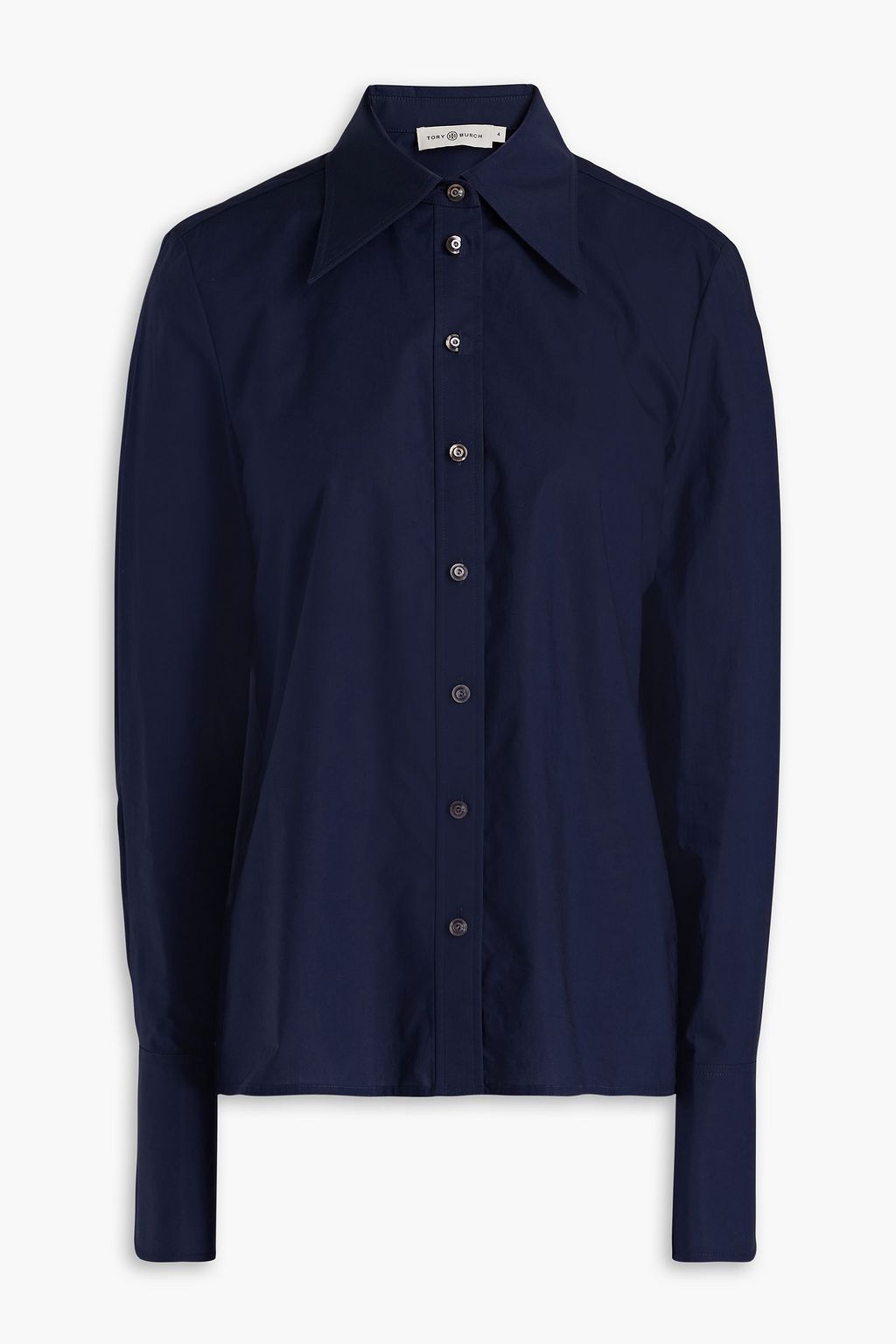 Navy Cotton-poplin shirt | TORY BURCH | THE OUTNET Navy Cotton-poplin shirt | TORY BURCH | THE OUTNET