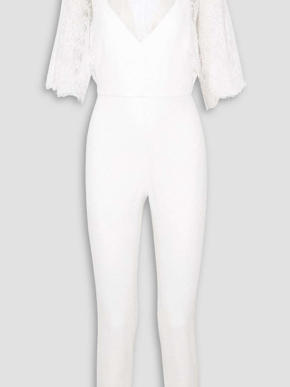 cropped lace jumpsuit