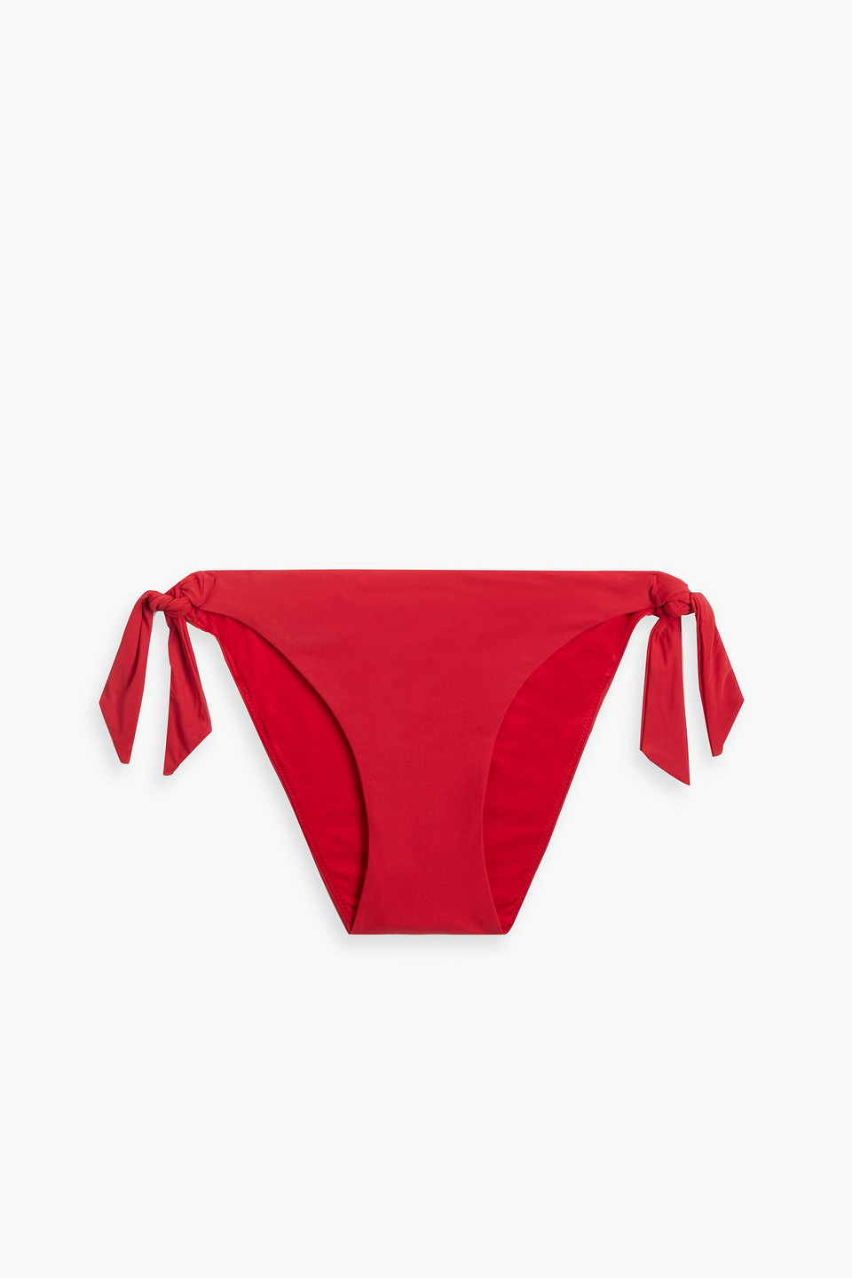 Shop La Perla Low-rise Bikini Briefs In Red