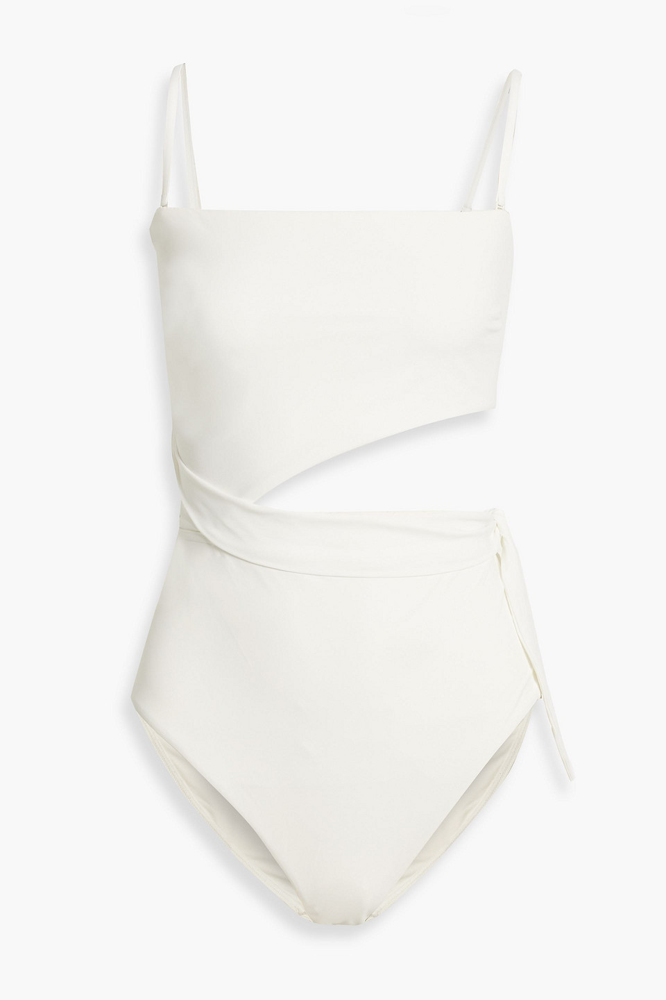 Zimmermann Separates Scarf Cutout Swimsuit In Ivory