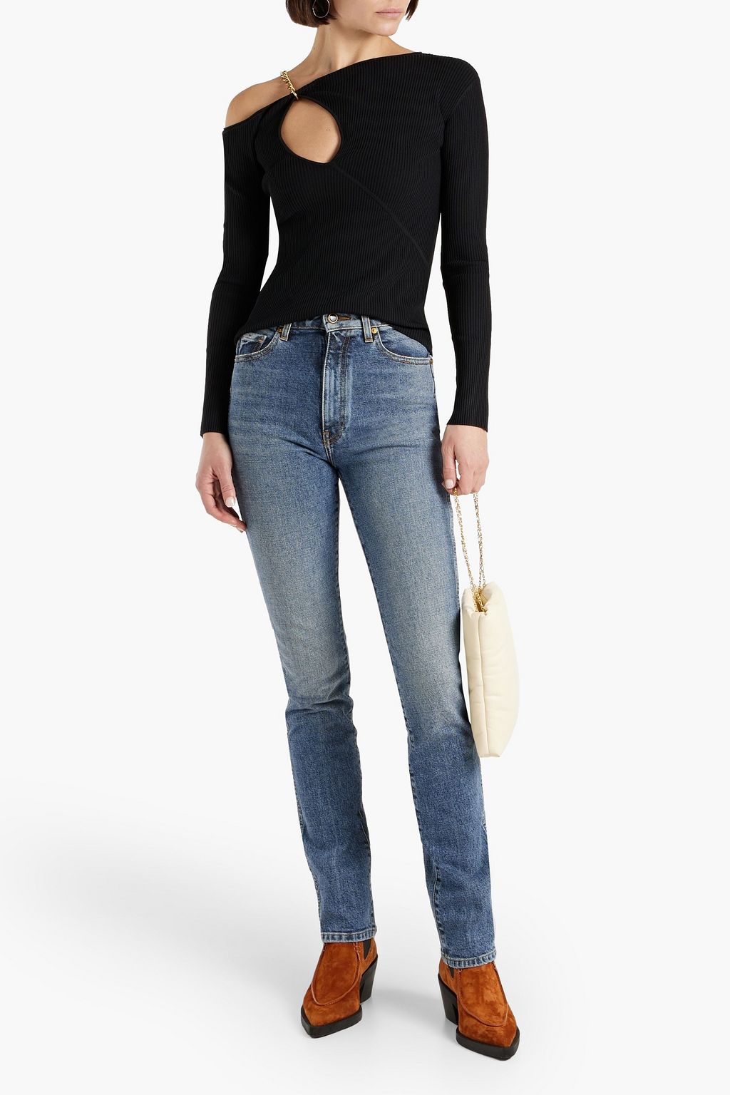 KHAITE Montgomery high-rise slim-leg jeans