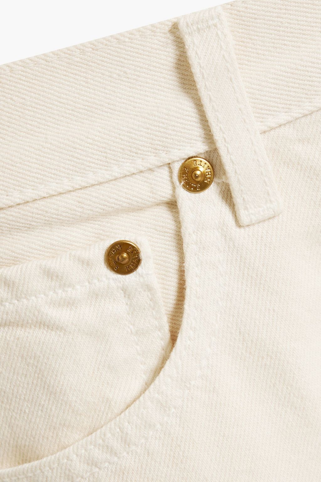 KHAITE Low-rise straight-leg jeans