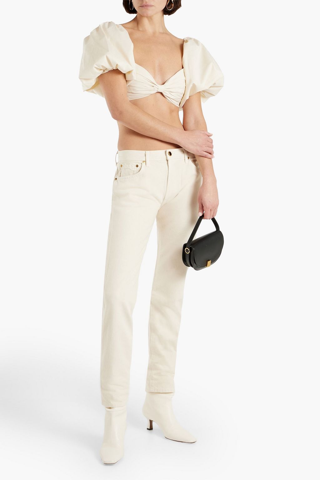 KHAITE Low-rise straight-leg jeans