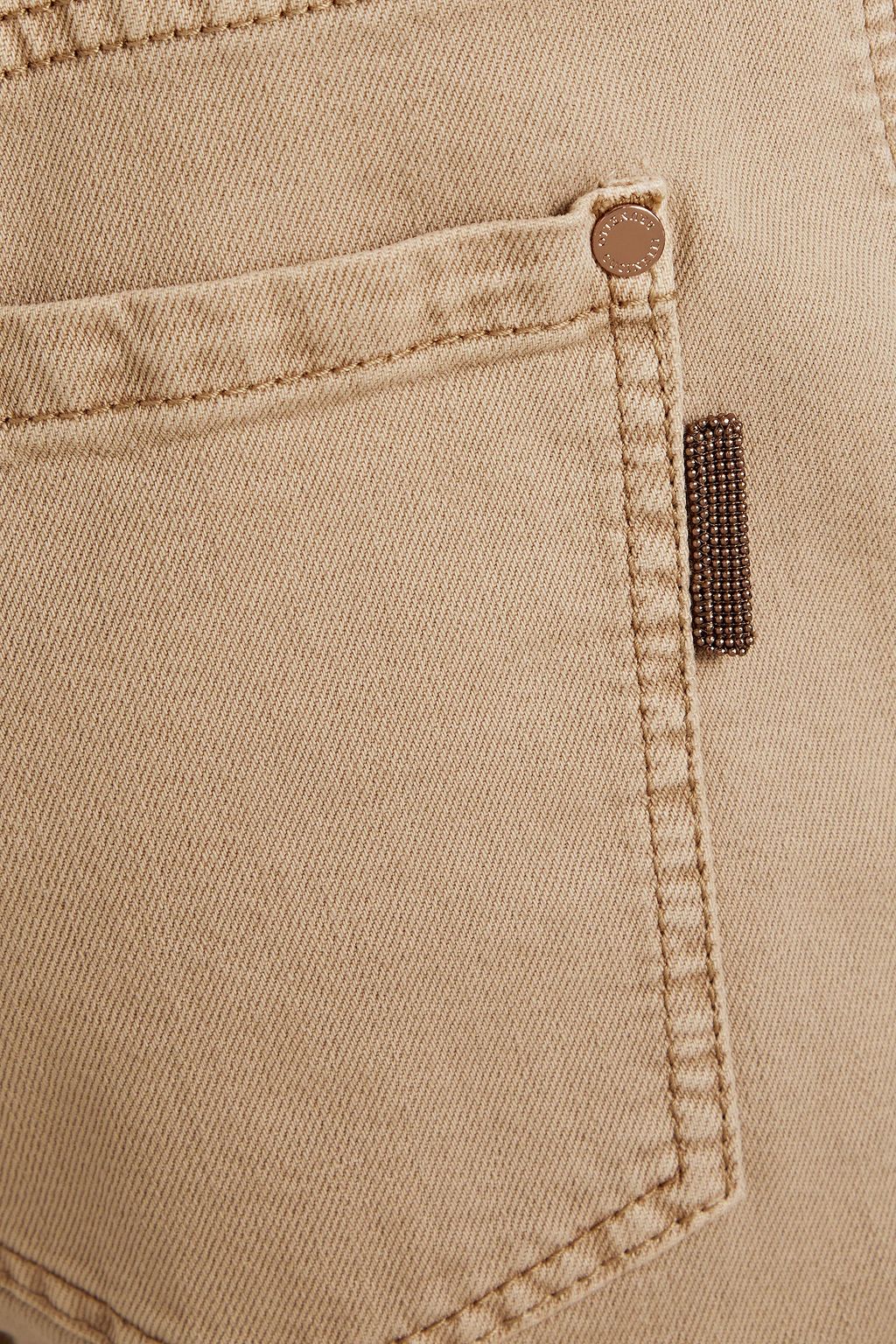 BRUNELLO CUCINELLI Cutout high-rise straight-leg jeans