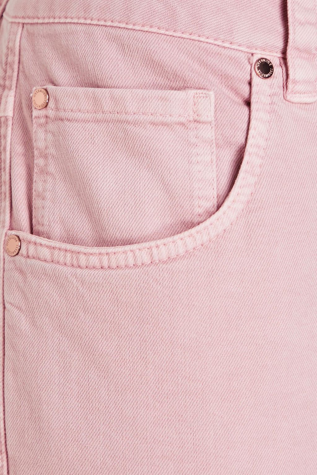 BRUNELLO CUCINELLI Bead-embellished high-rise tapered jeans