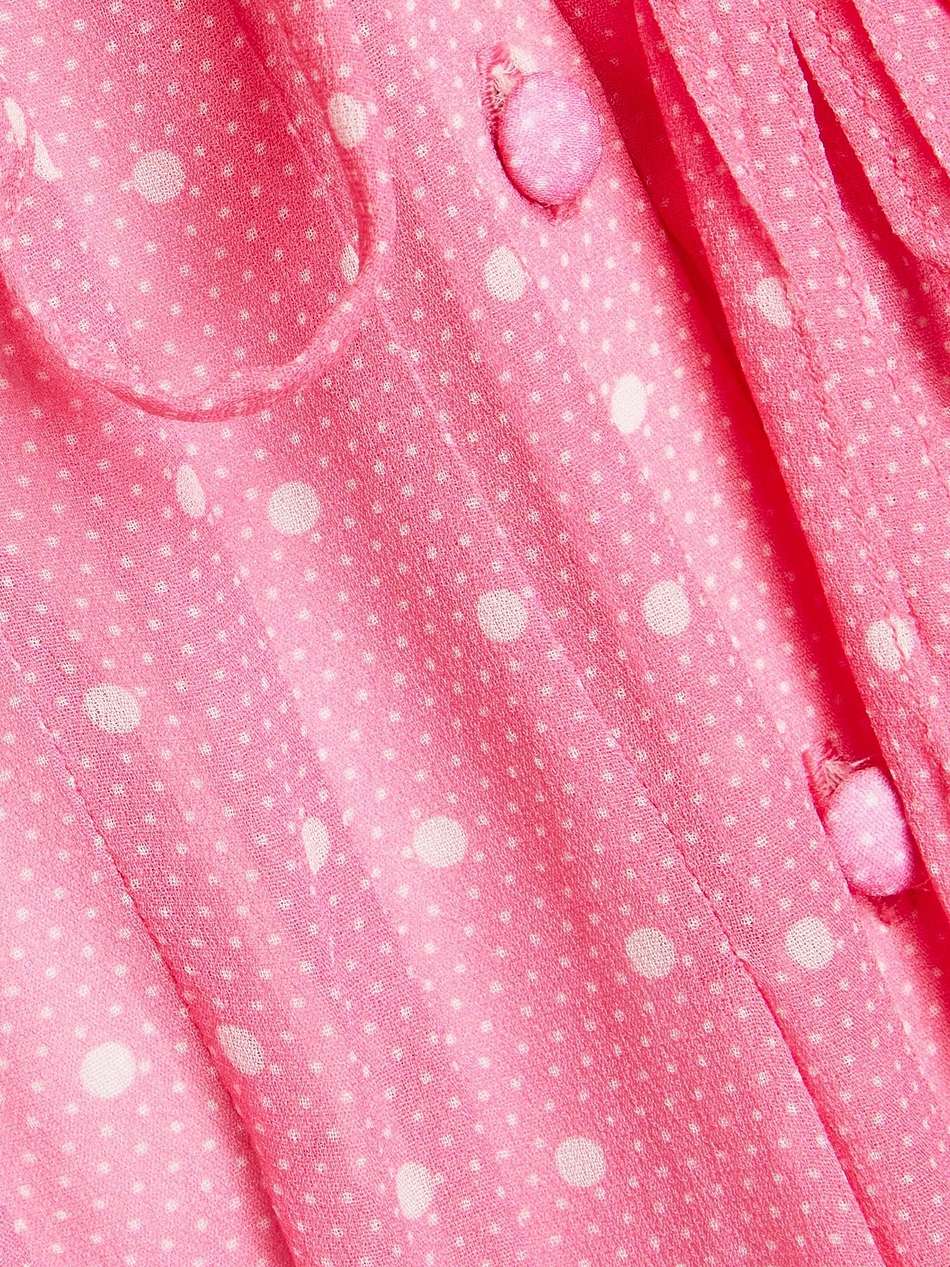 bevelyn polka-dot chiffon midi wrap dress