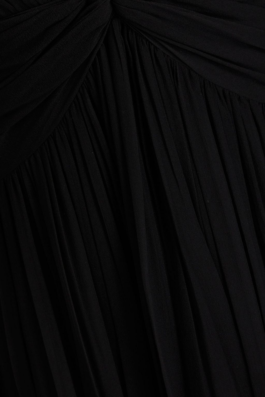 ALBERTA FERRETTI Gerafftes Minikleid aus Seidenchiffon