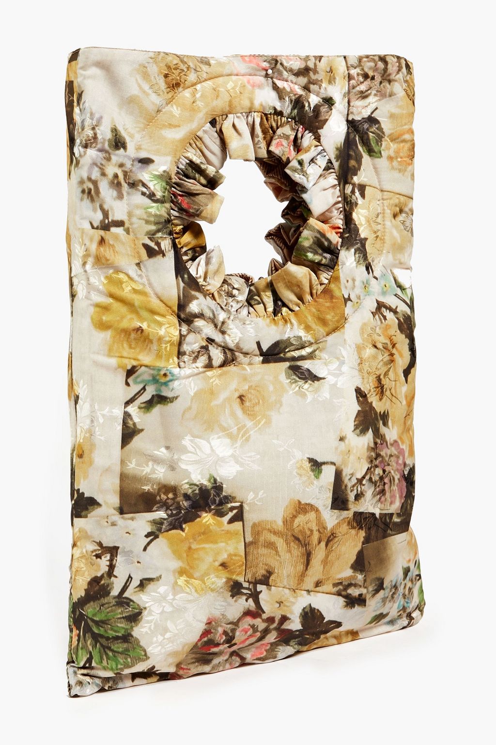 PREEN BY THORNTON BREGAZZI Lola floral-print satin-jacquard tote