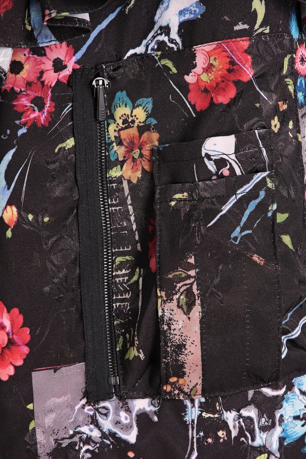 PREEN BY THORNTON BREGAZZI جاكيت بومر ’موديت’ من الجاكار والساتان بطبعات على شكل زهور