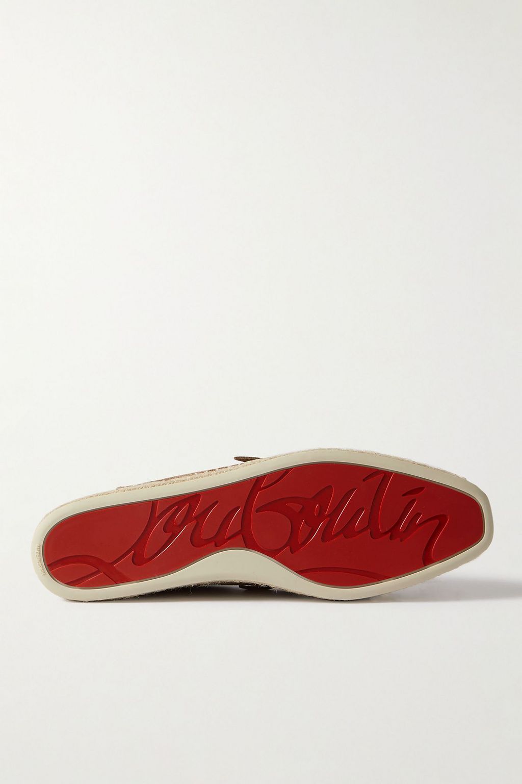 CHRISTIAN LOUBOUTIN حذاء إسبادريل باكيبابا من الجلد بكعب قابل للطي بحواف من جلد السويد بنقشة جلد التمساح