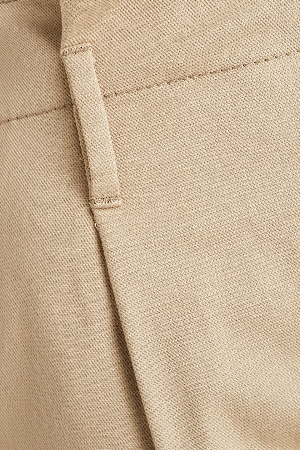 Brunello Cucinelli Pleated Cotton-blend Twill Tapered Pants In Beige