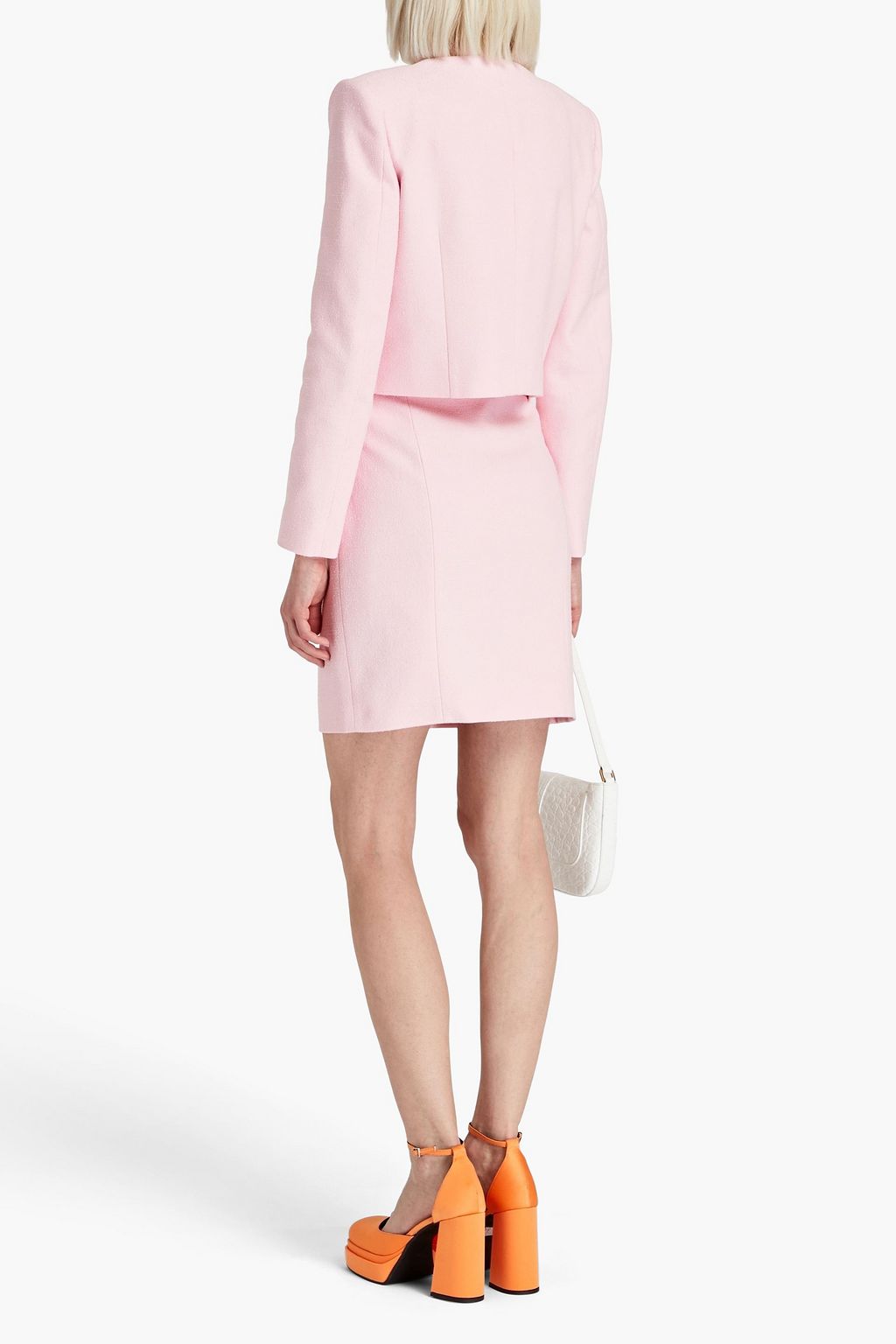 MOSCHINO Cotton-tweed mini skirt