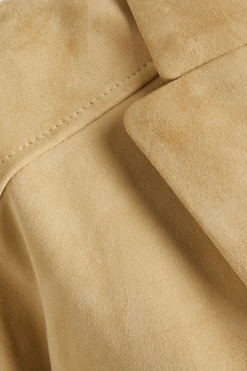 BRUNELLO CUCINELLI 스웨이드 벨티드 코트