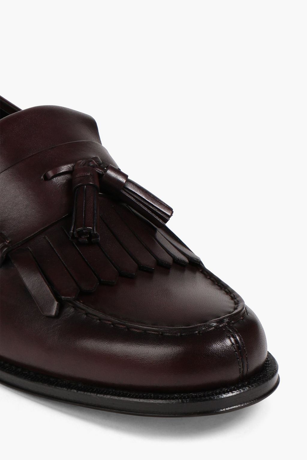 TOD'S Embellished leather penny loafers