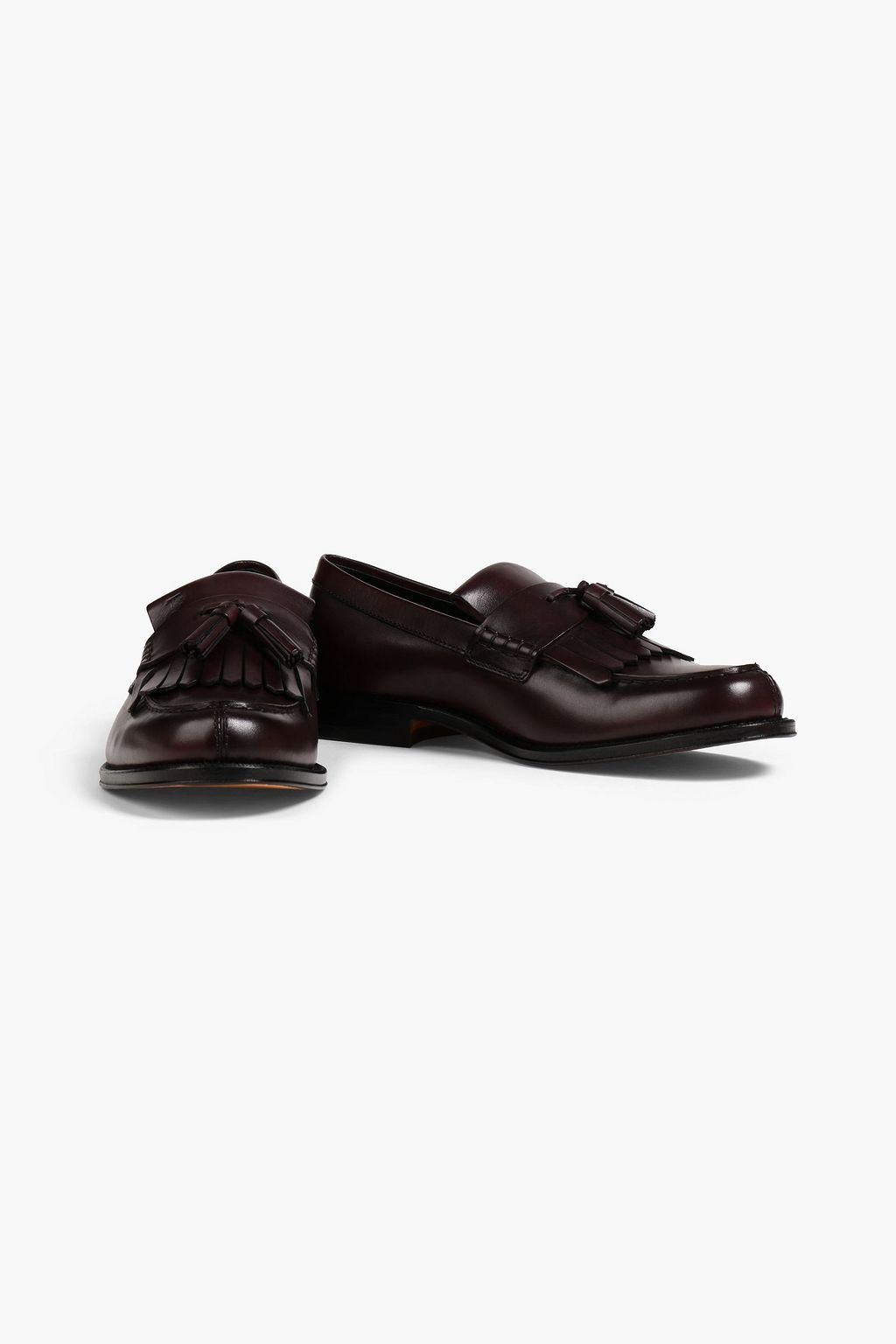 TOD'S Embellished leather penny loafers