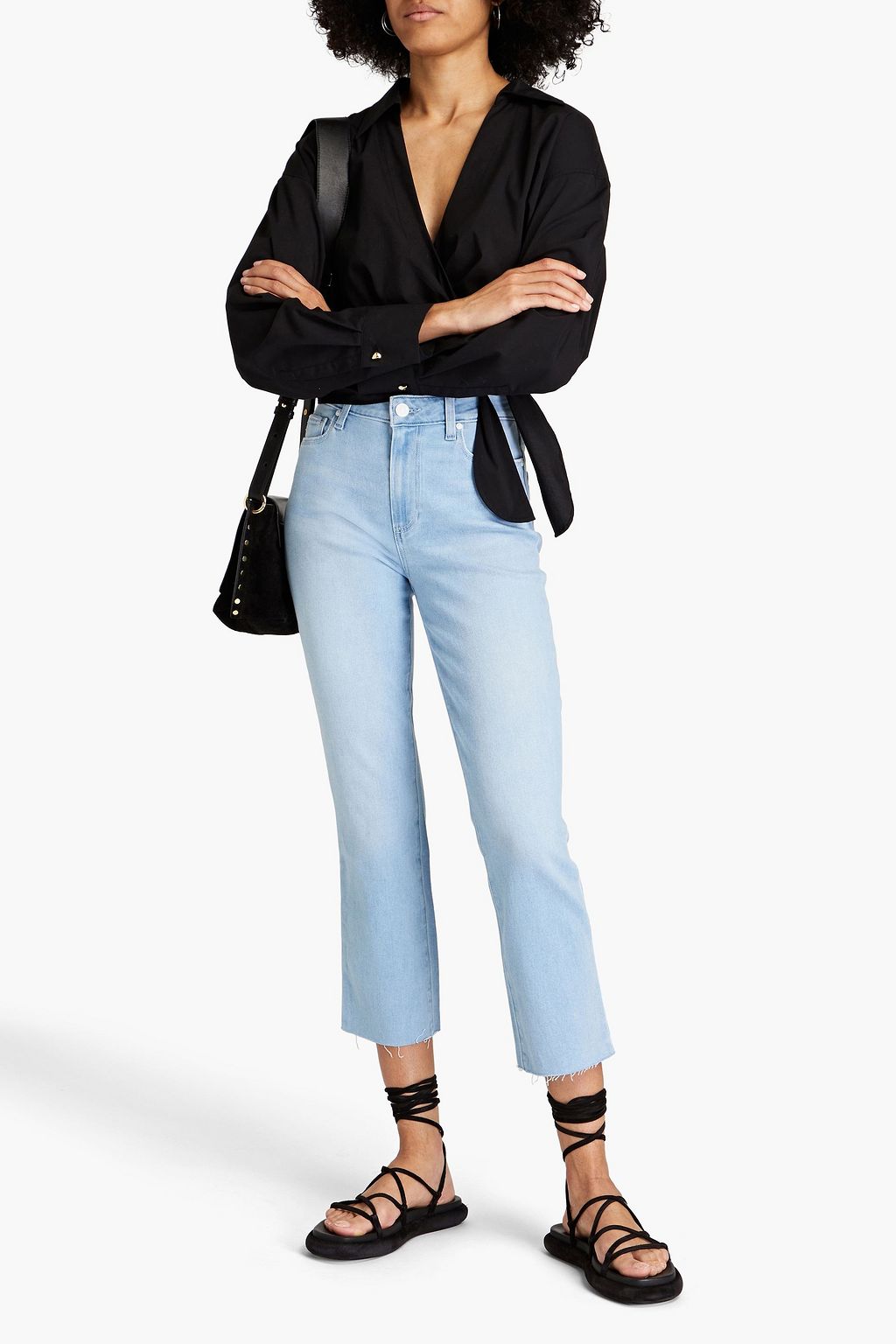 PAIGE Cindy high-rise straight-leg jeans