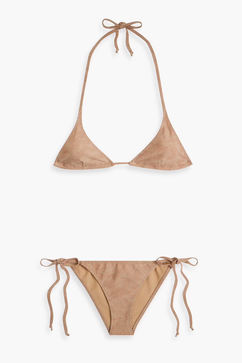 Lisa Marie Fernandez Pamela Faded Triangle Bikini In Sand