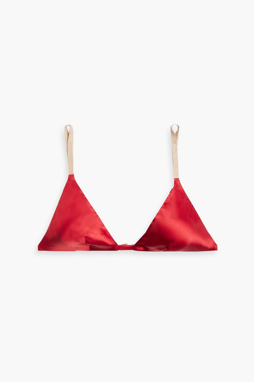 Stretch-silk triangle bra