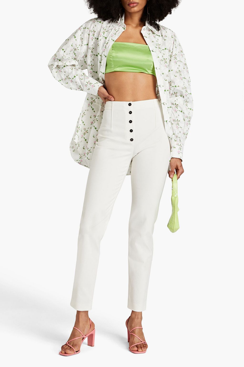 PHILOSOPHY DI LORENZO SERAFINI Hose mit schmalem Bein aus einer Baumwollmischung