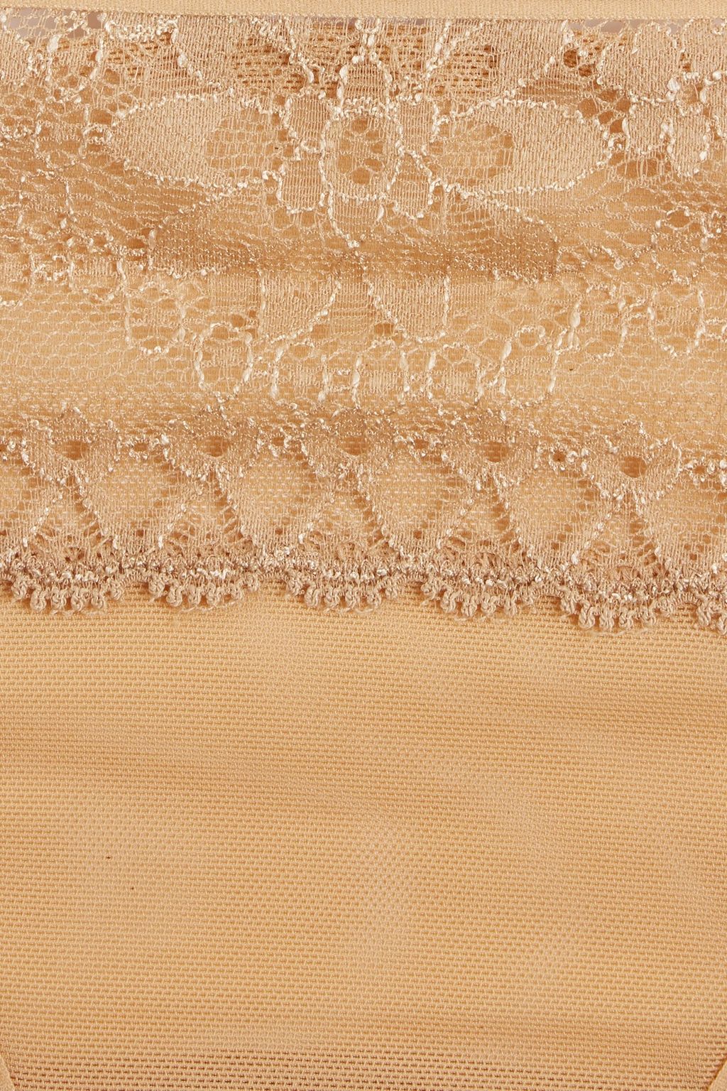 LA PERLA Lace-trimmed stretch-tulle low-rise briefs
