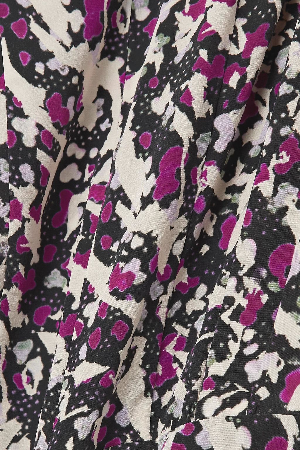 ISABEL MARANT Margaretia ruched printed silk-blend crepe de chine mini dress