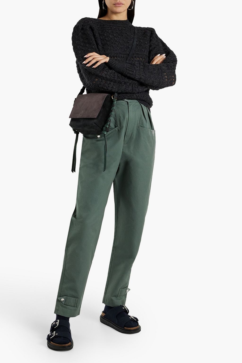 MARANT ÉTOILE Pippa crochet-knit wool-blend sweater