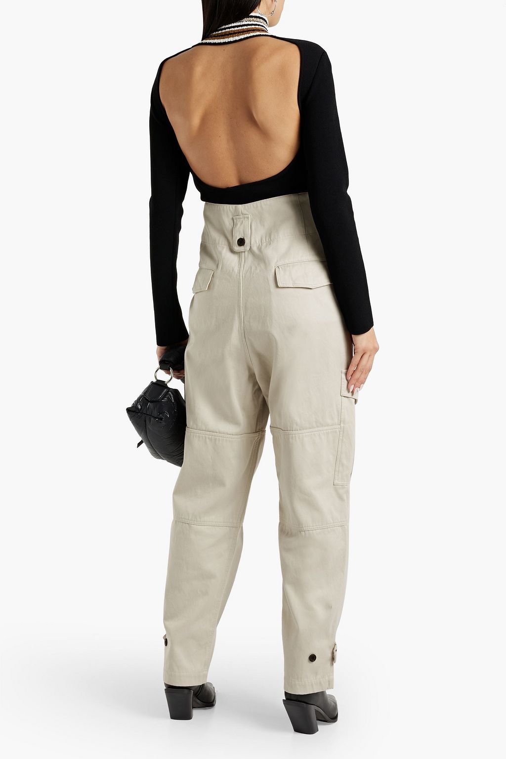 MARANT ÉTOILE Geena cotton-sateen straight-leg pants