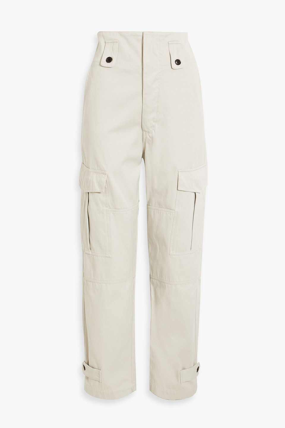 Isabel Marant Étoile Greena Cotton Cargo Pants In Ivory