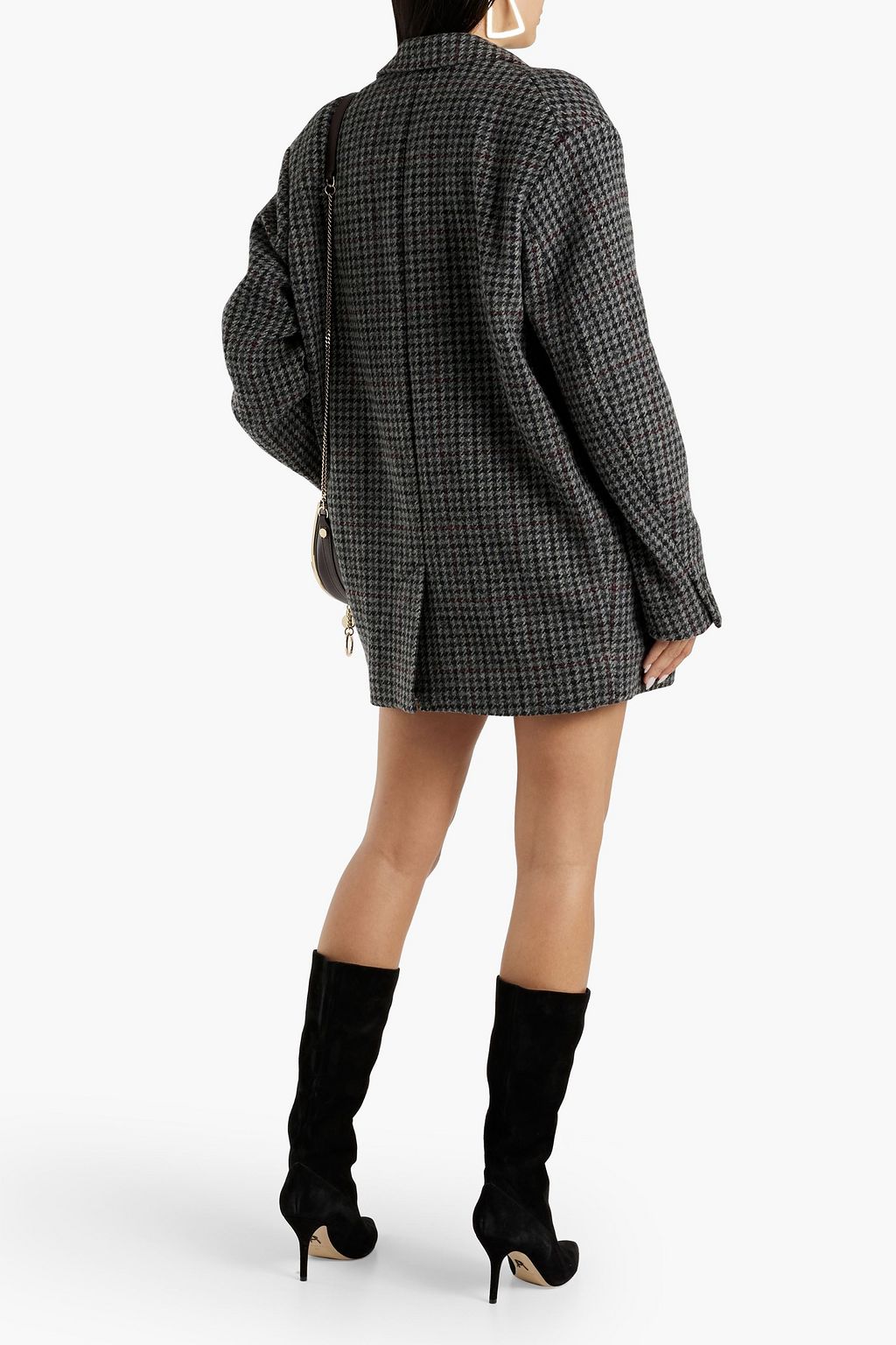 MARANT ÉTOILE Kaito oversized houndstooth wool-tweed blazer