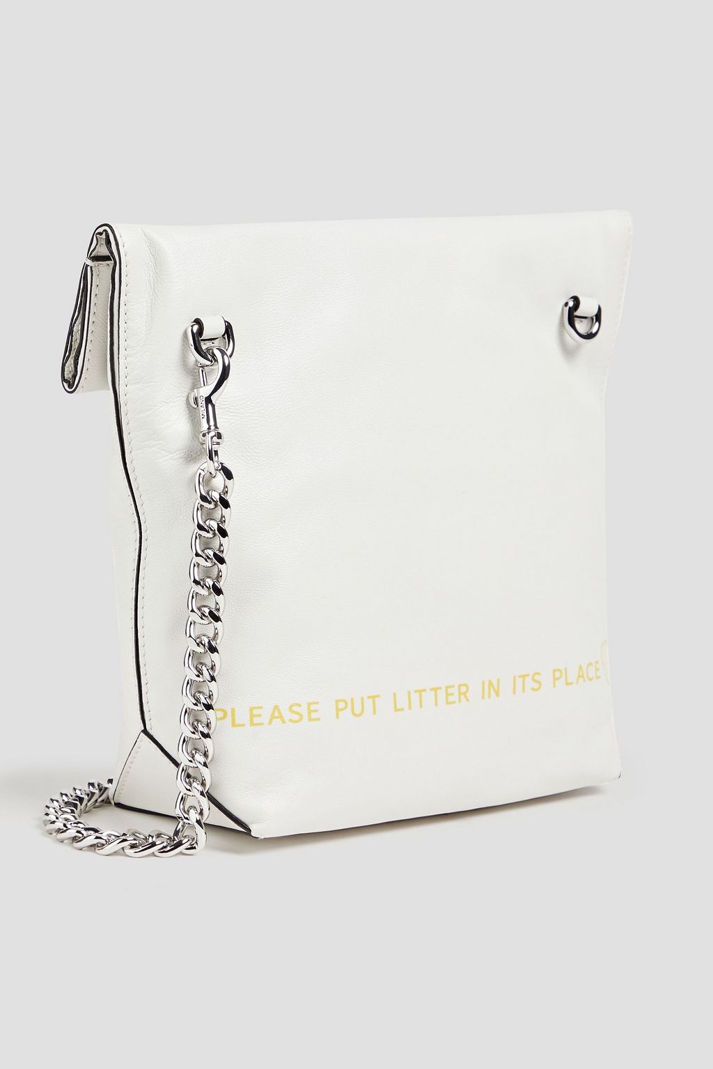 MOSCHINO Printed leather shoulder bag