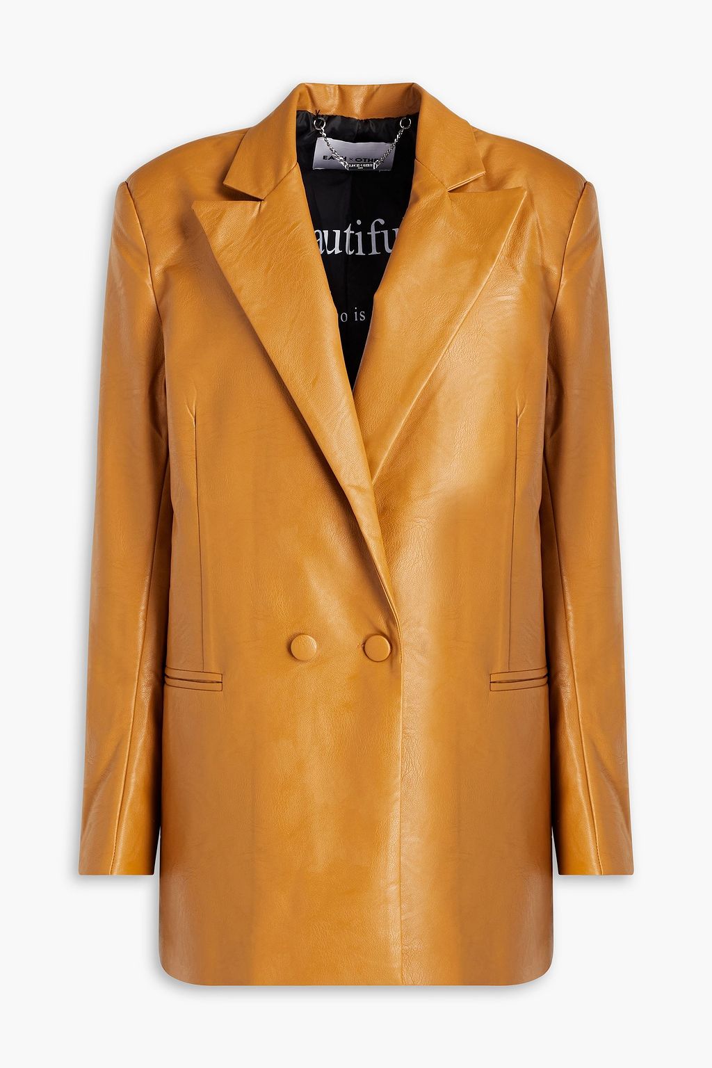 EACH X OTHER Double breasted faux leather blazer THE OUTNET