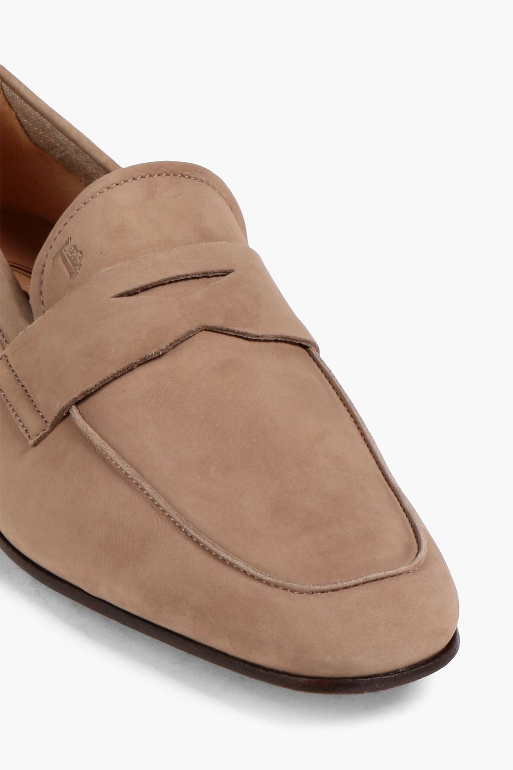 TOD'S Suede penny loafers