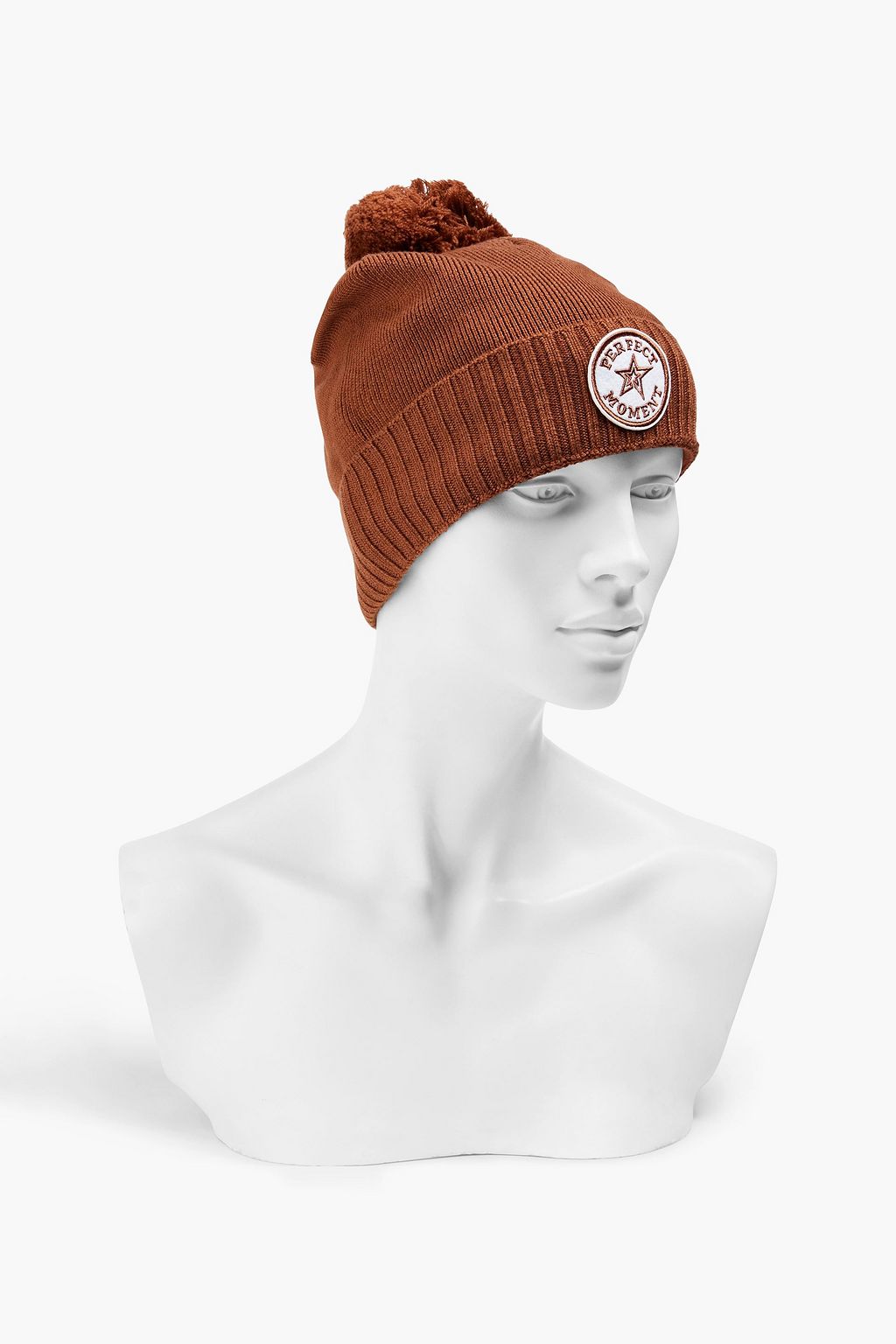 PERFECT MOMENT Appliquéd wool beanie