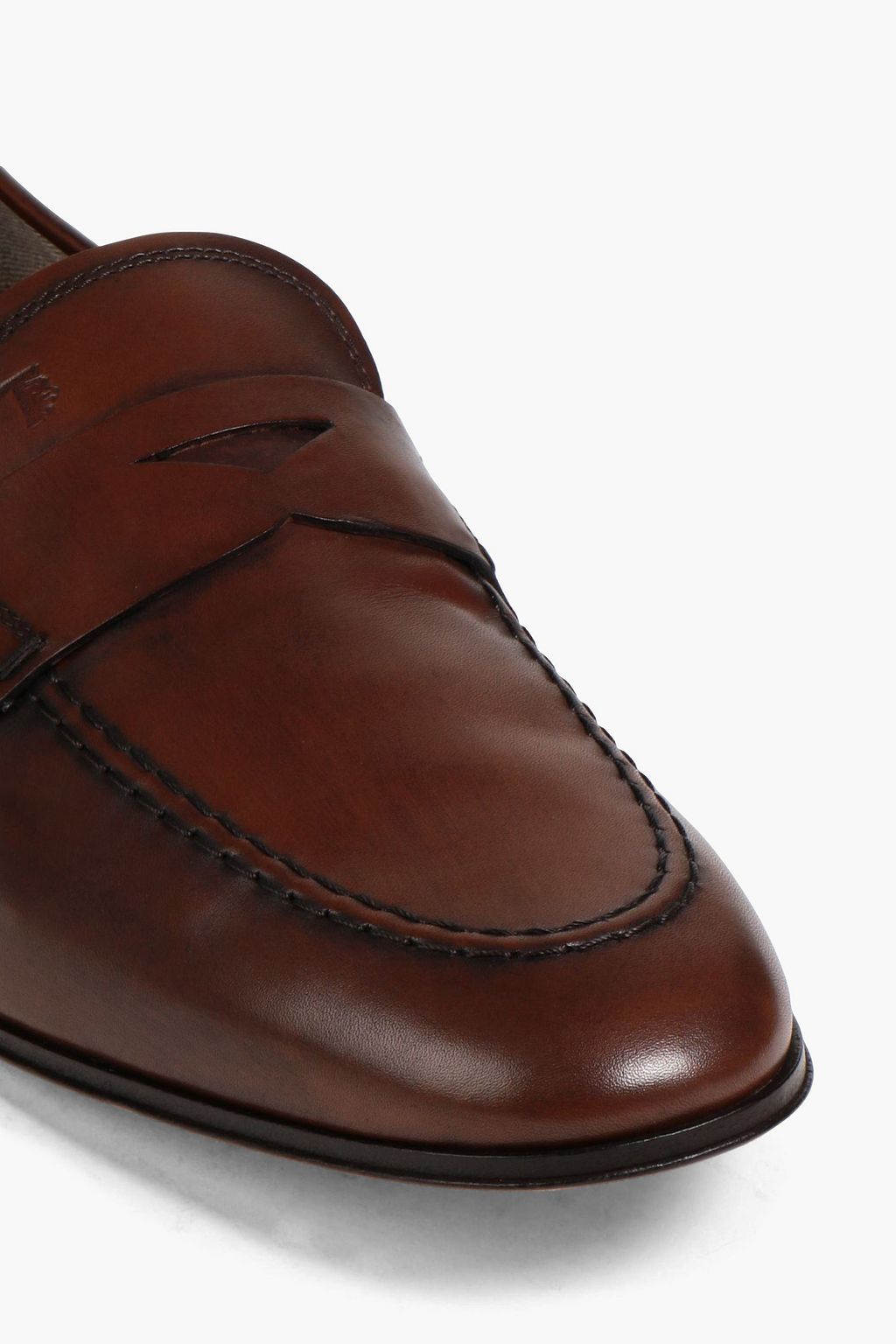 TOD'S Leather penny loafers
