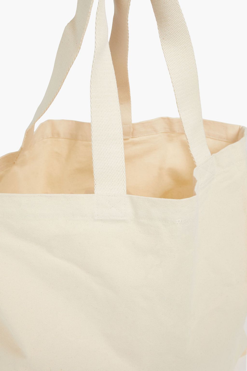 MAISON KITSUNÉ Printed cotton-canvas tote